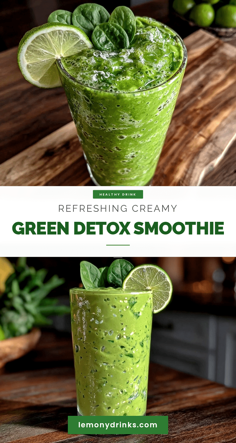 fresh green detox smoothie recipe