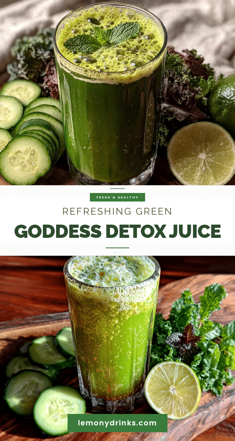 Fresh Green Goddess Detox Juice recipe