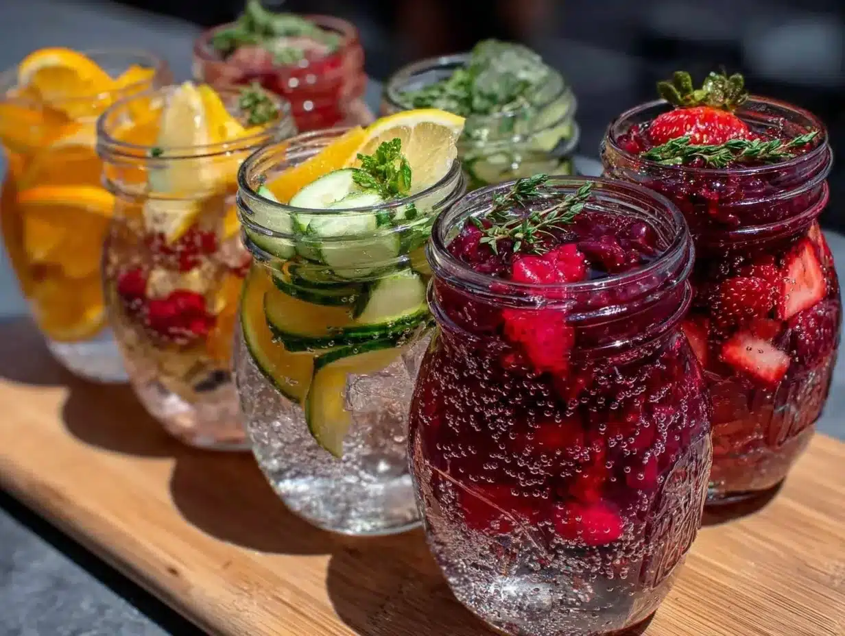 fresh infused water preparation steps