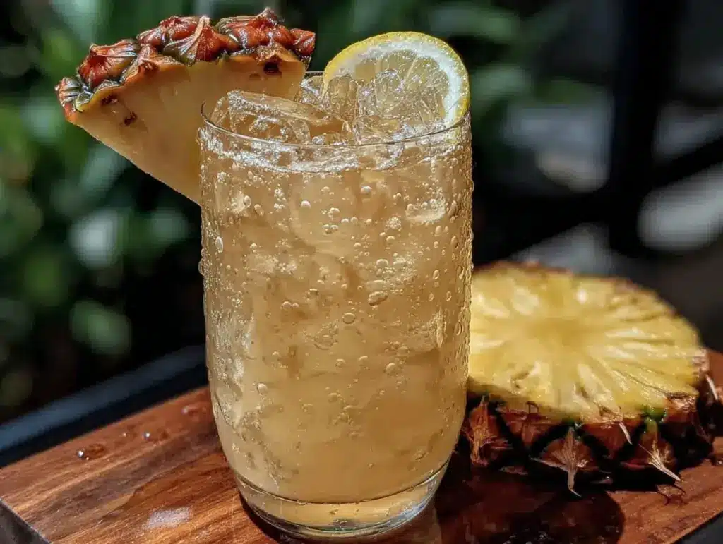 fresh pineapple lemonade recipe - featured image