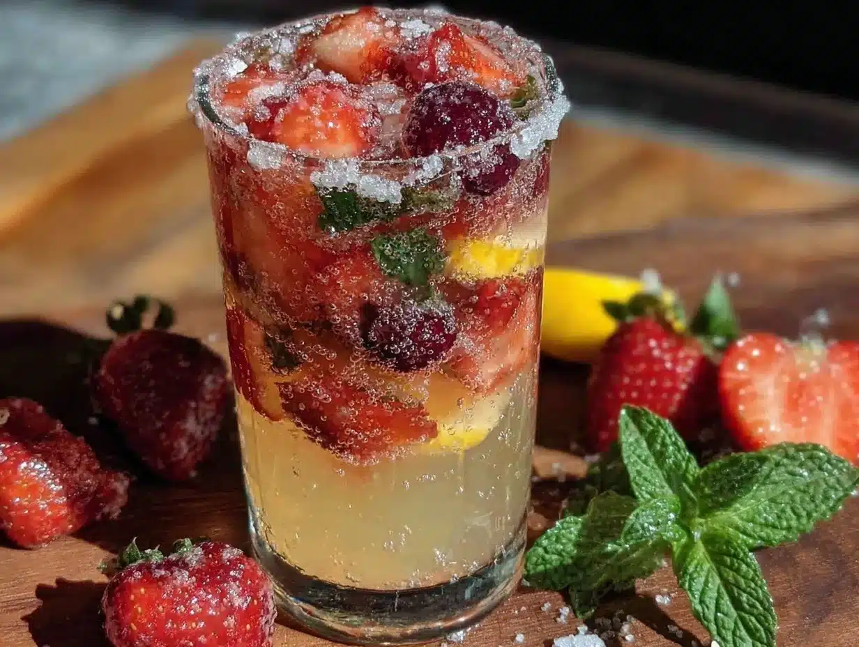 fresh sparkling lemonade preparation steps