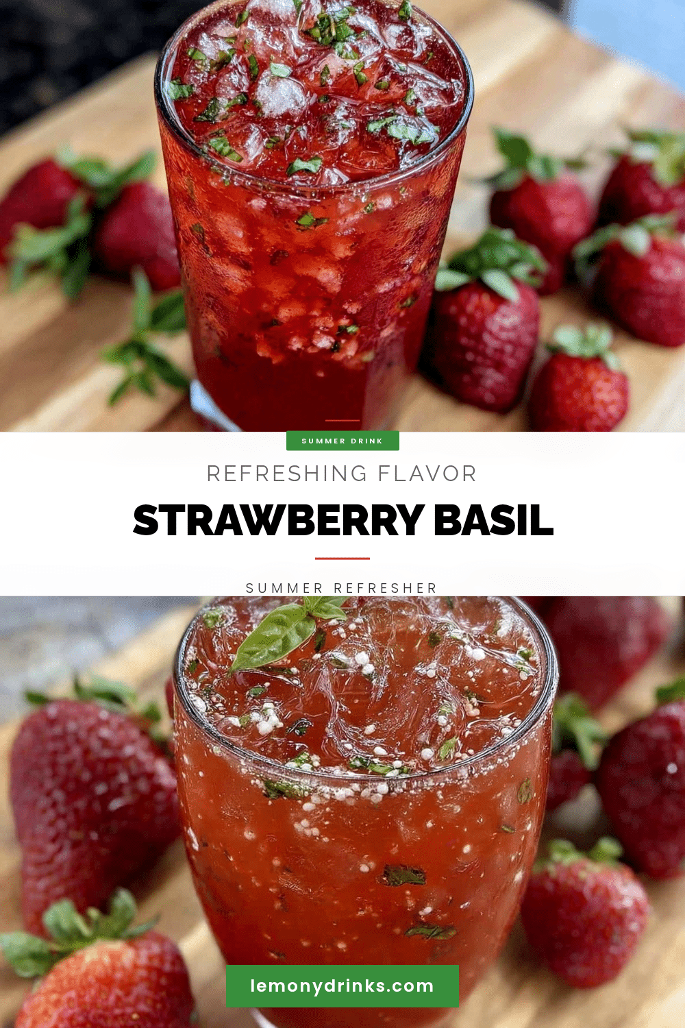 fresh strawberry basil refresher recipe