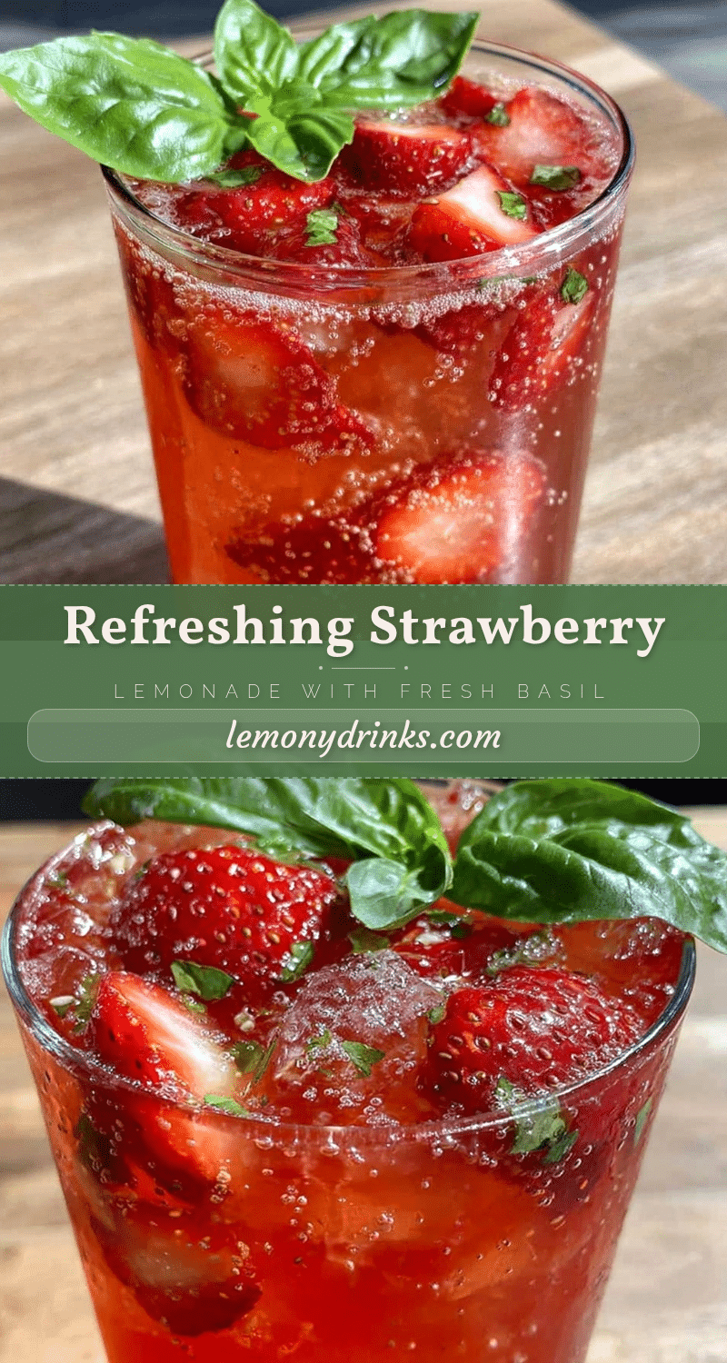 fresh strawberry lemonade with basil recipe