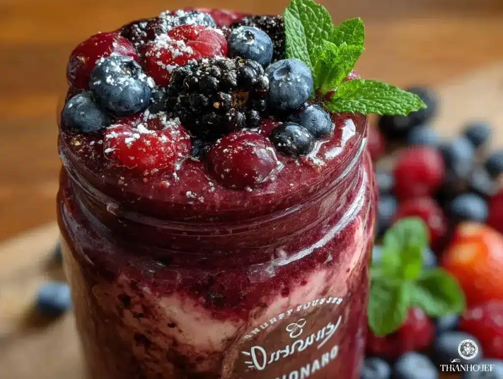 Fresh Triple Berry Antioxidant Smoothie - featured image