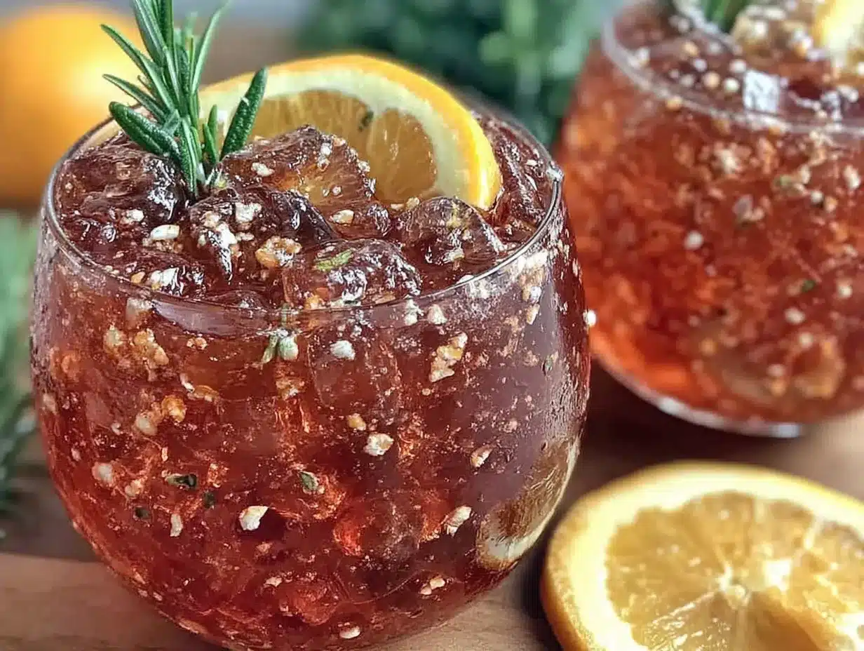 frozen Aperol Spritz cocktail preparation steps