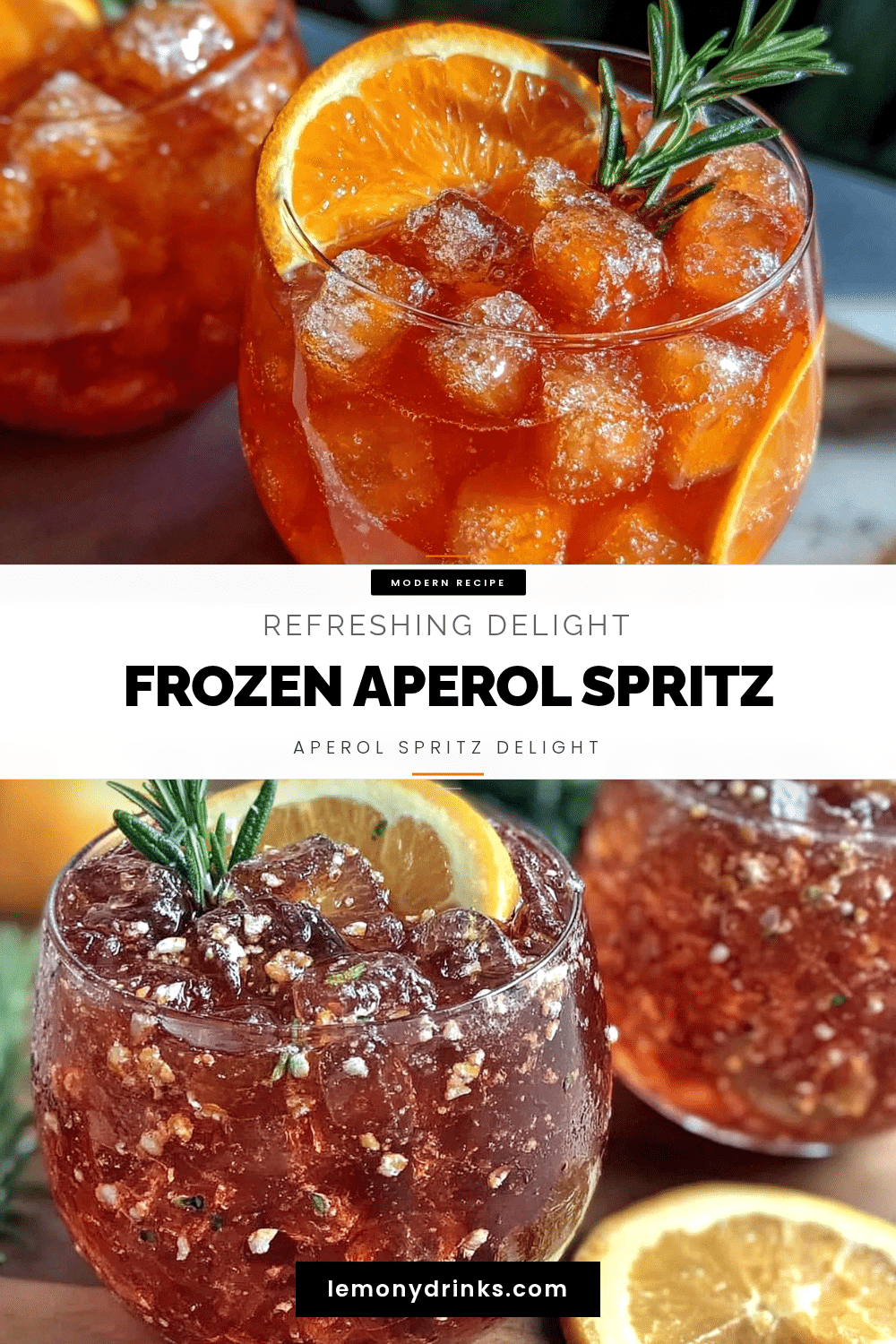 frozen Aperol Spritz cocktail recipe