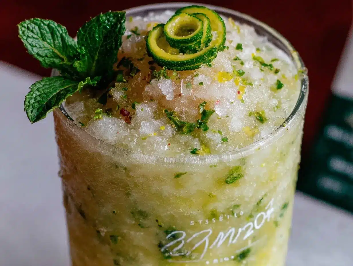 frozen lime mint lemonade preparation steps