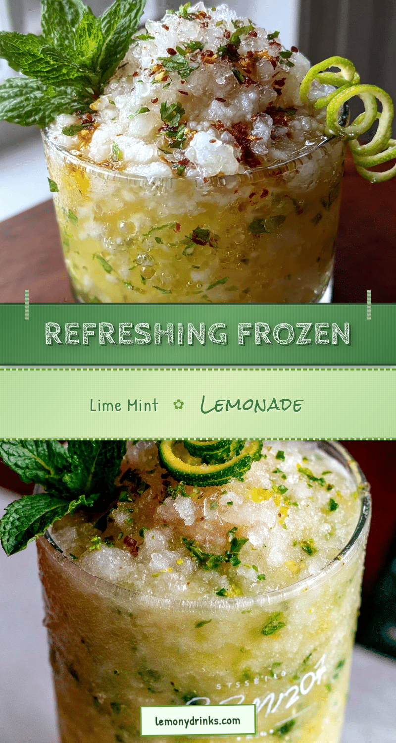 frozen lime mint lemonade recipe
