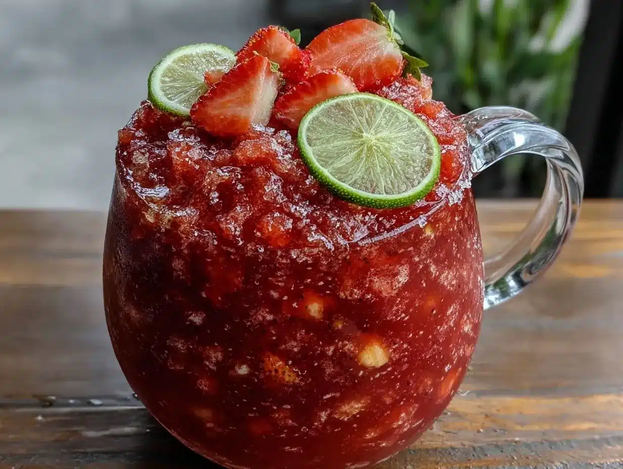 frozen strawberry daiquiri pitcher preparation steps