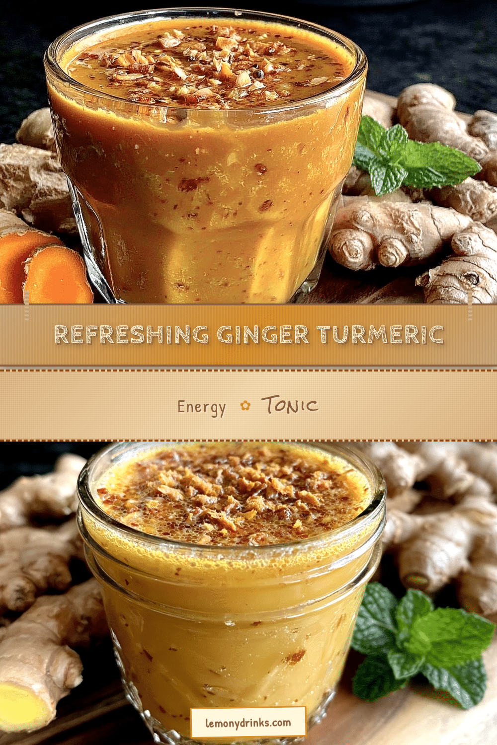Ginger Turmeric Energy Tonic recipe