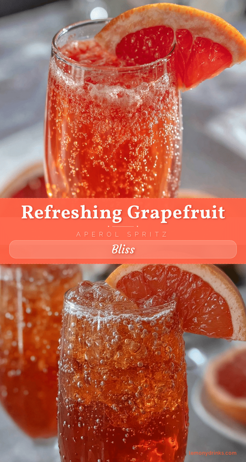 grapefruit Aperol spritz cocktail recipe