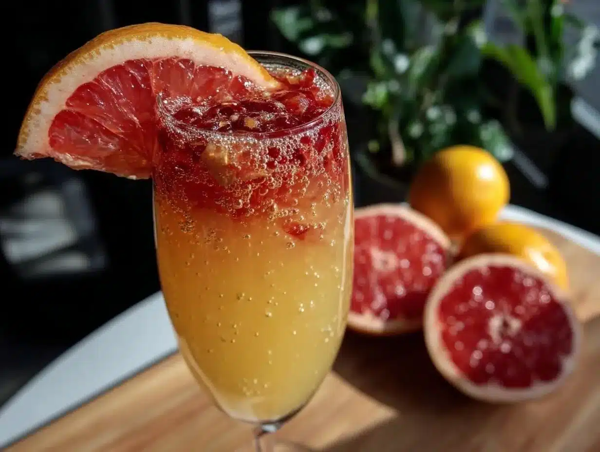 grapefruit mimosa recipe preparation steps