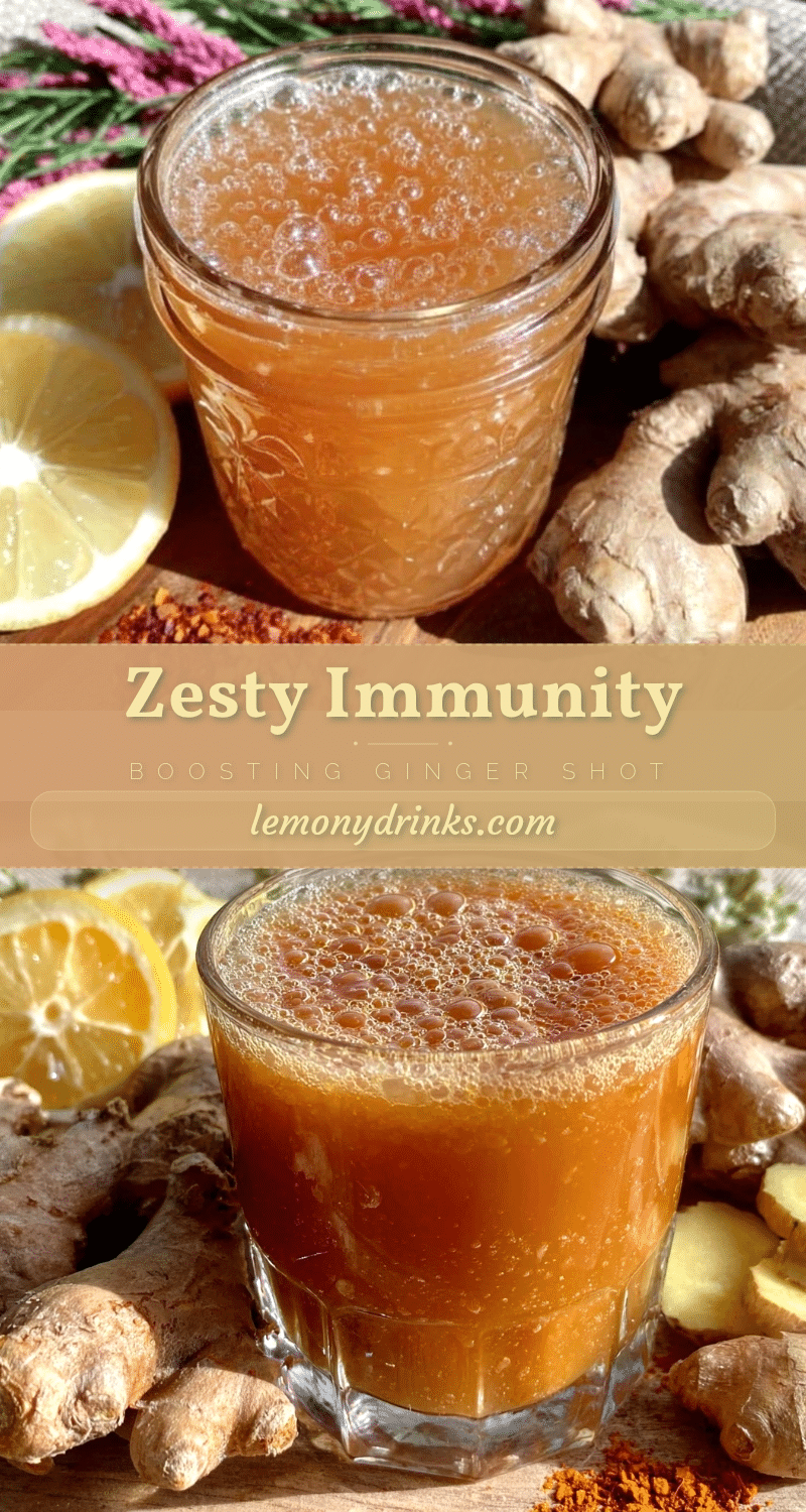 healthy immunity boosting ginger shot recipe