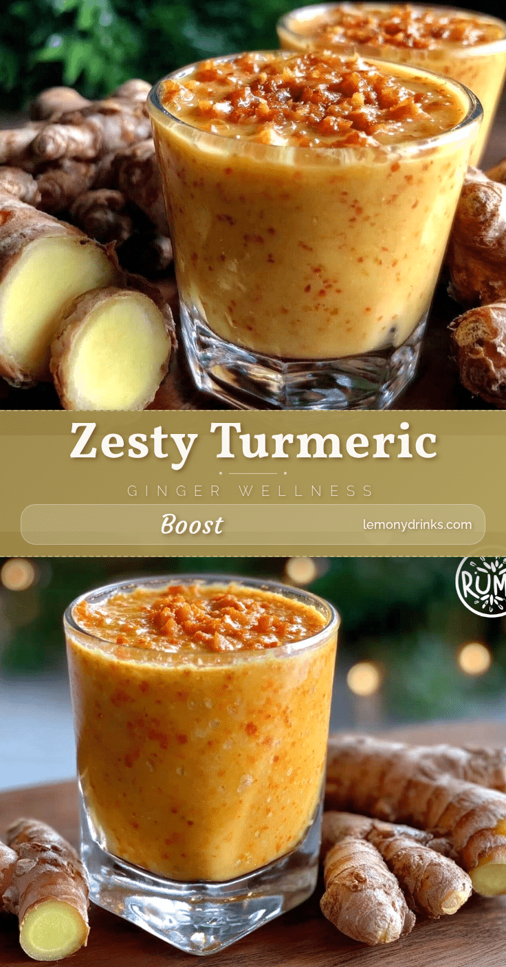Healthy Turmeric Ginger Wellness Shot recipe