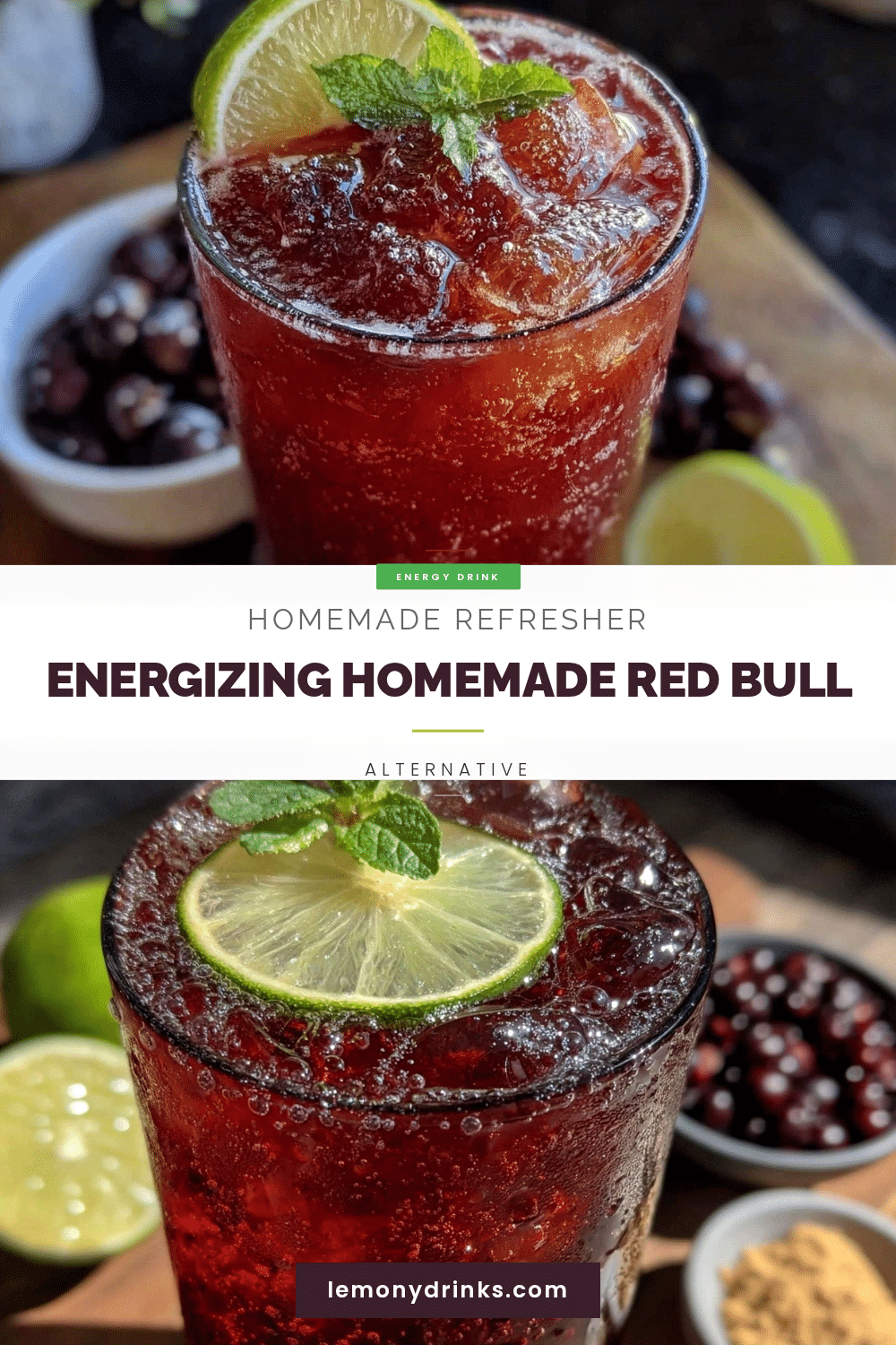 homemade red bull alternative energy drink recipe