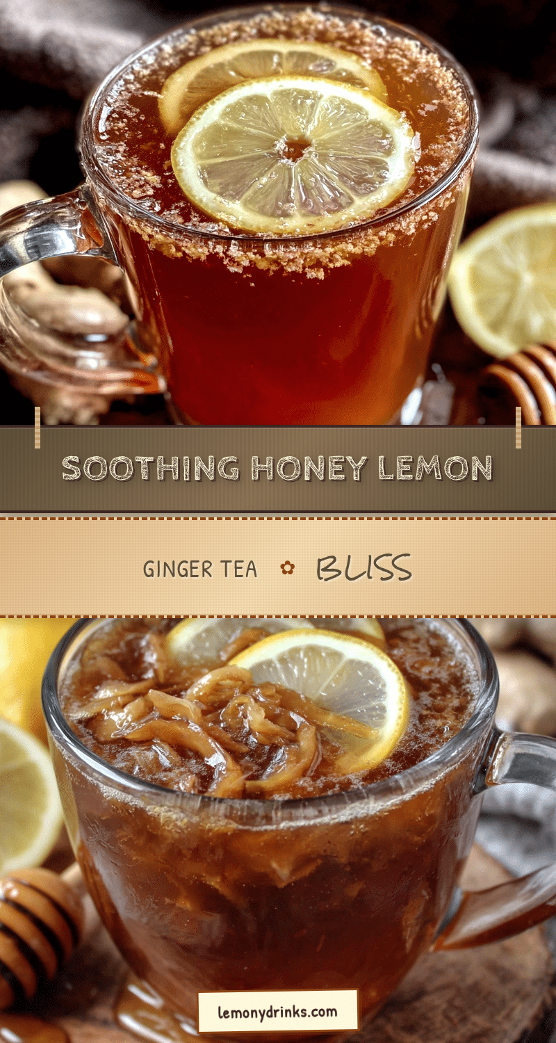 honey lemon ginger tea recipe
