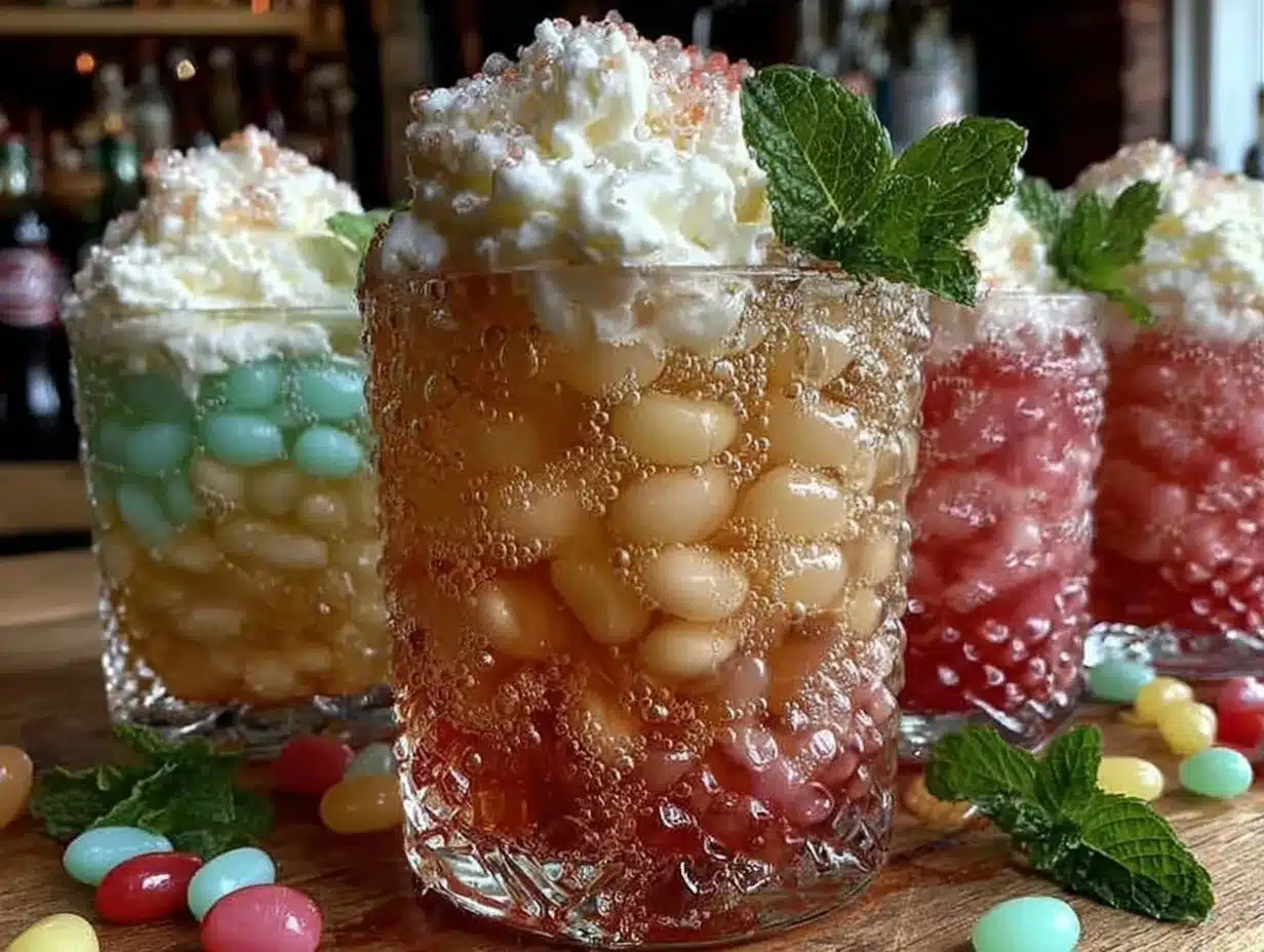jelly bean soda float bar preparation steps