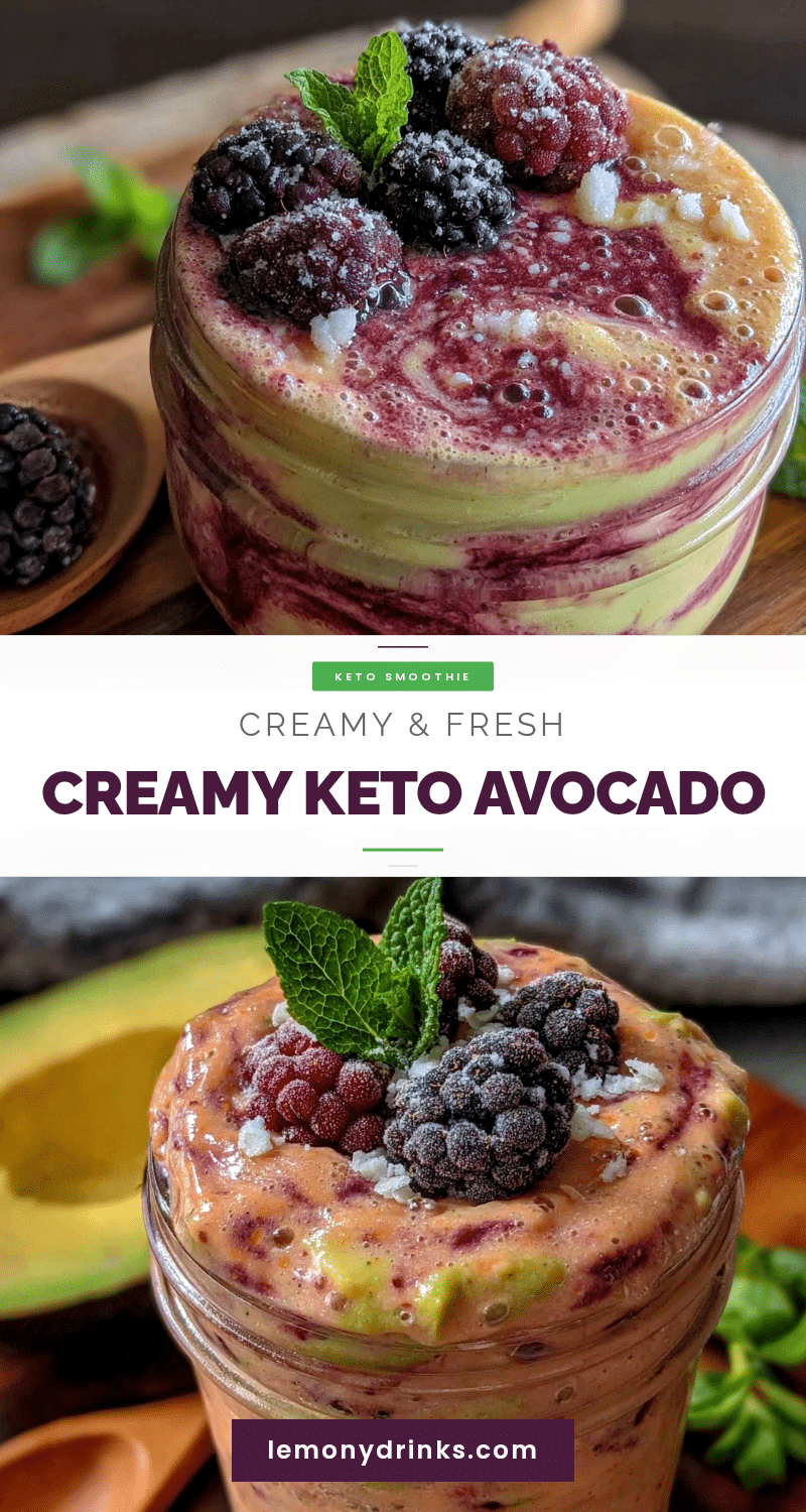 keto avocado berry smoothie recipe