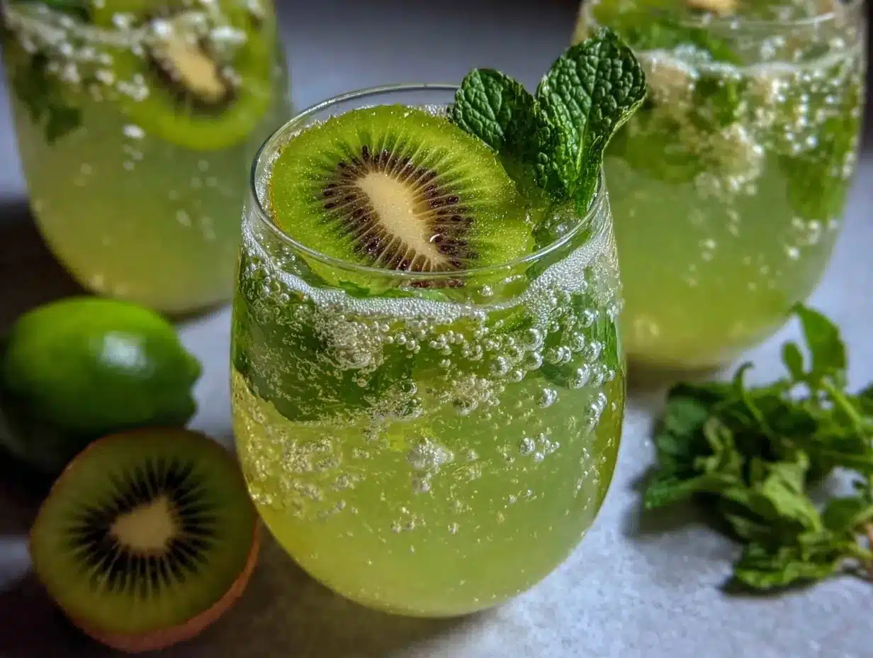 kiwi lime sparkler preparation steps
