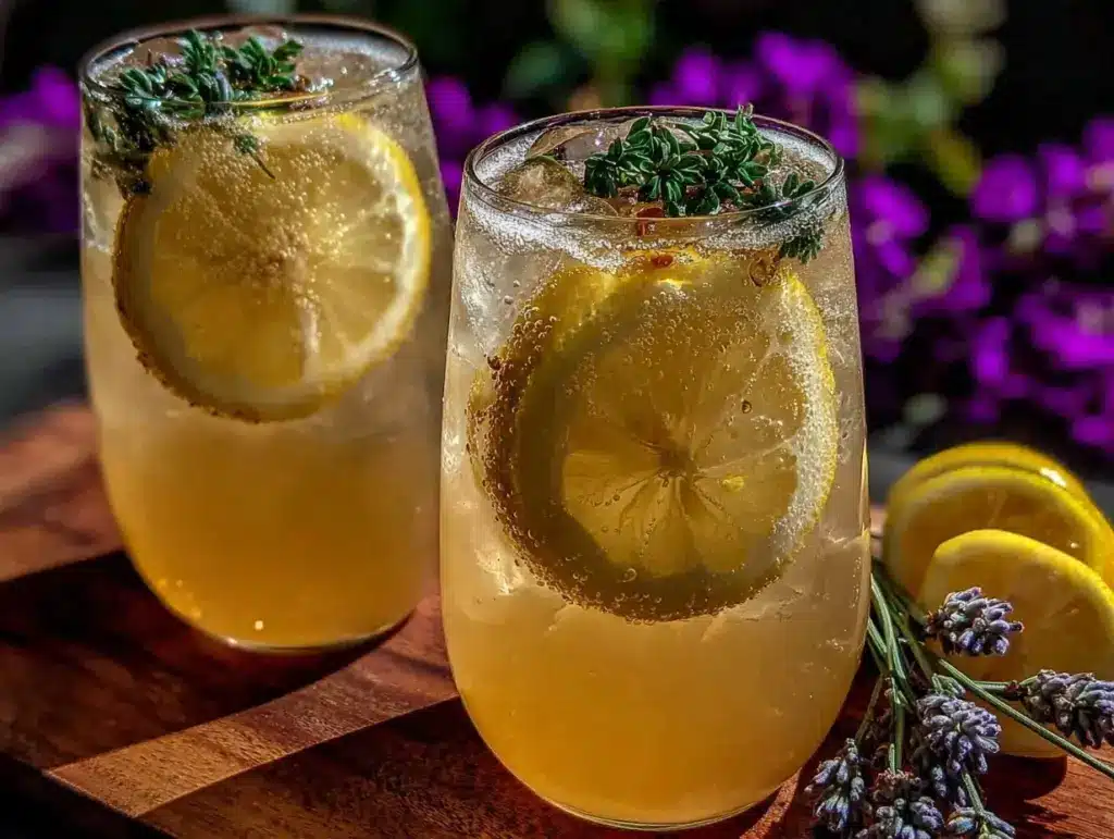 lavender honey lemonade recipe - featured image
