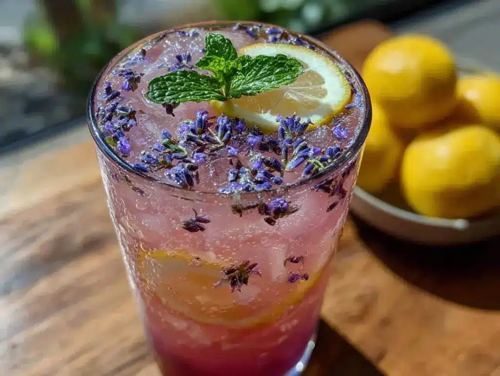 lavender lemonade recipe - featured image