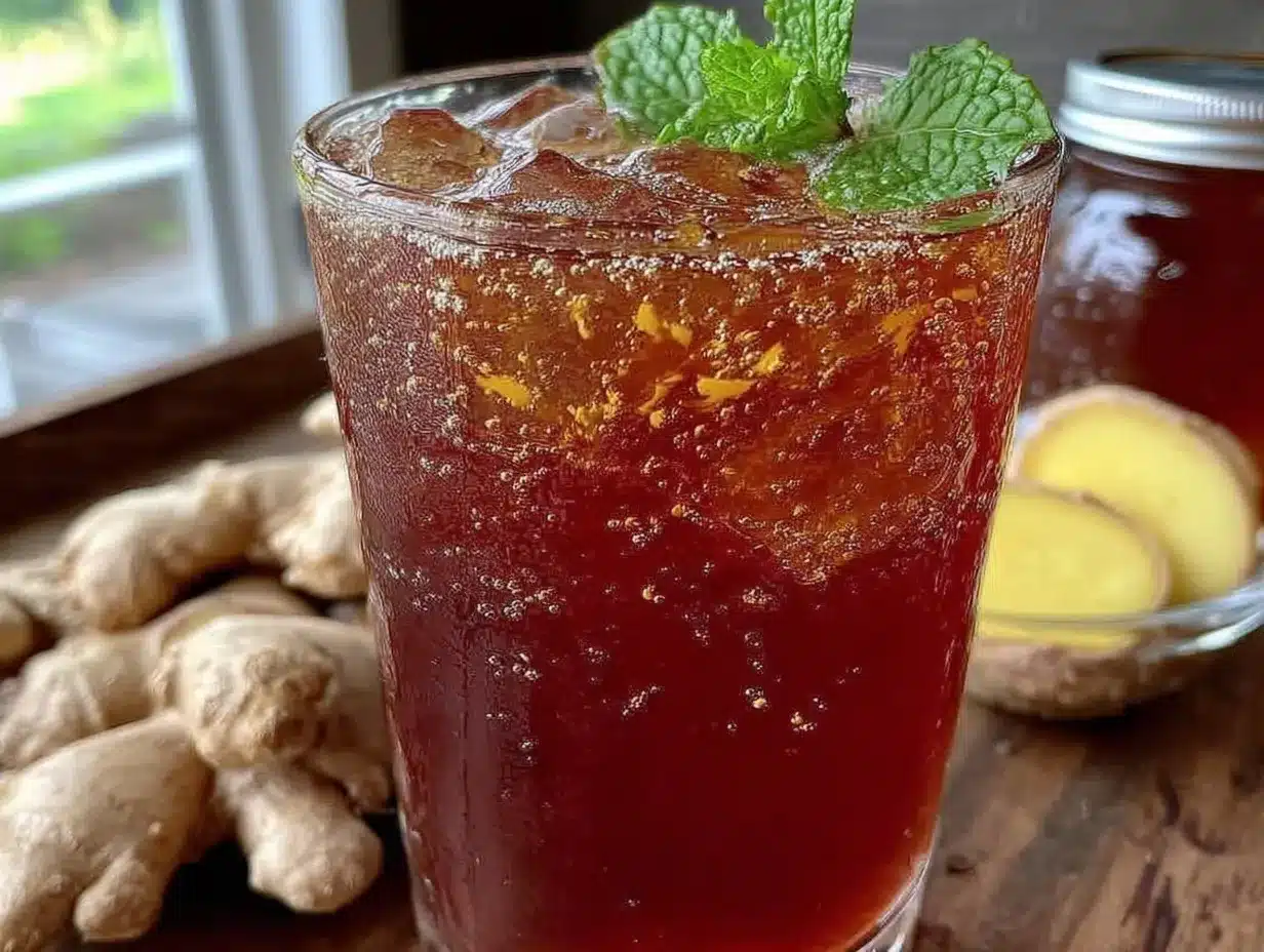 lucky red ginger honey drink preparation steps