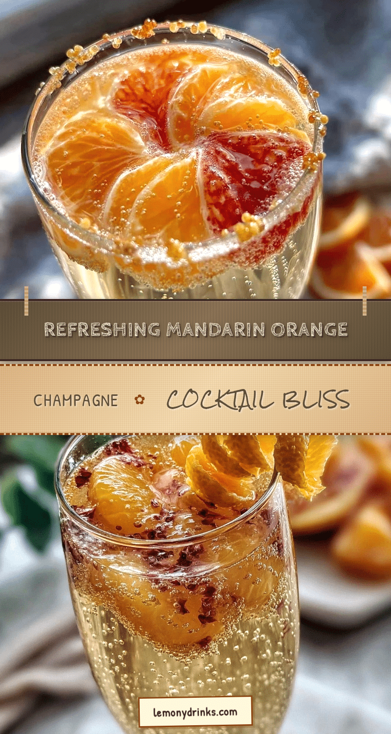 mandarin orange champagne cocktail recipe