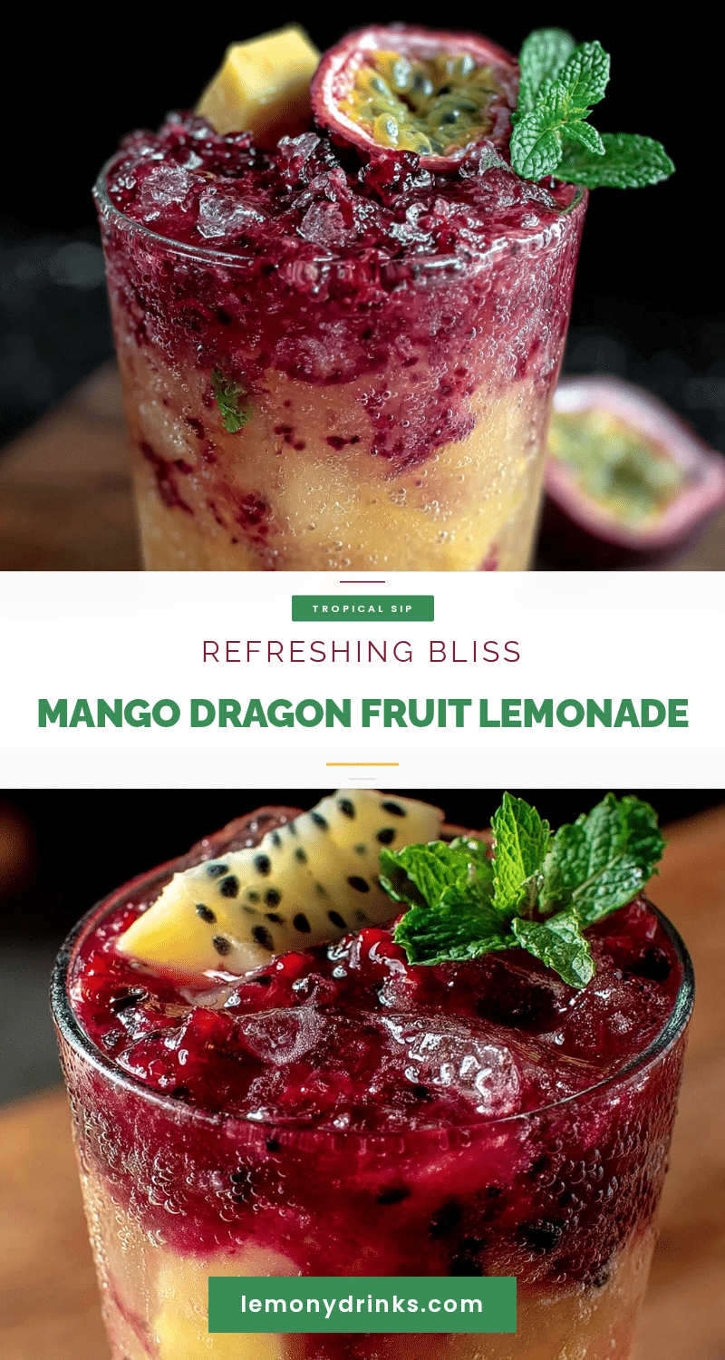 mango dragon fruit lemonade recipe