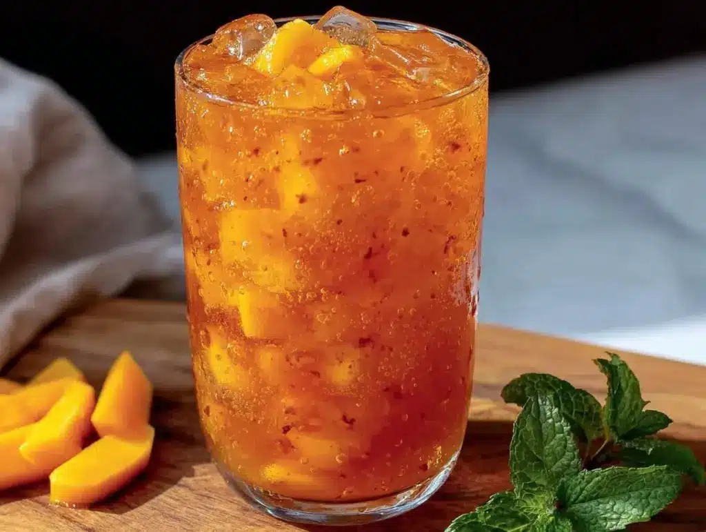 mango iced tea - featured image