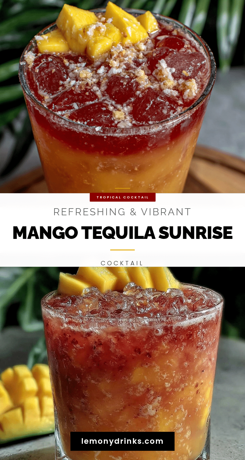 mango tequila sunrise cocktail recipe