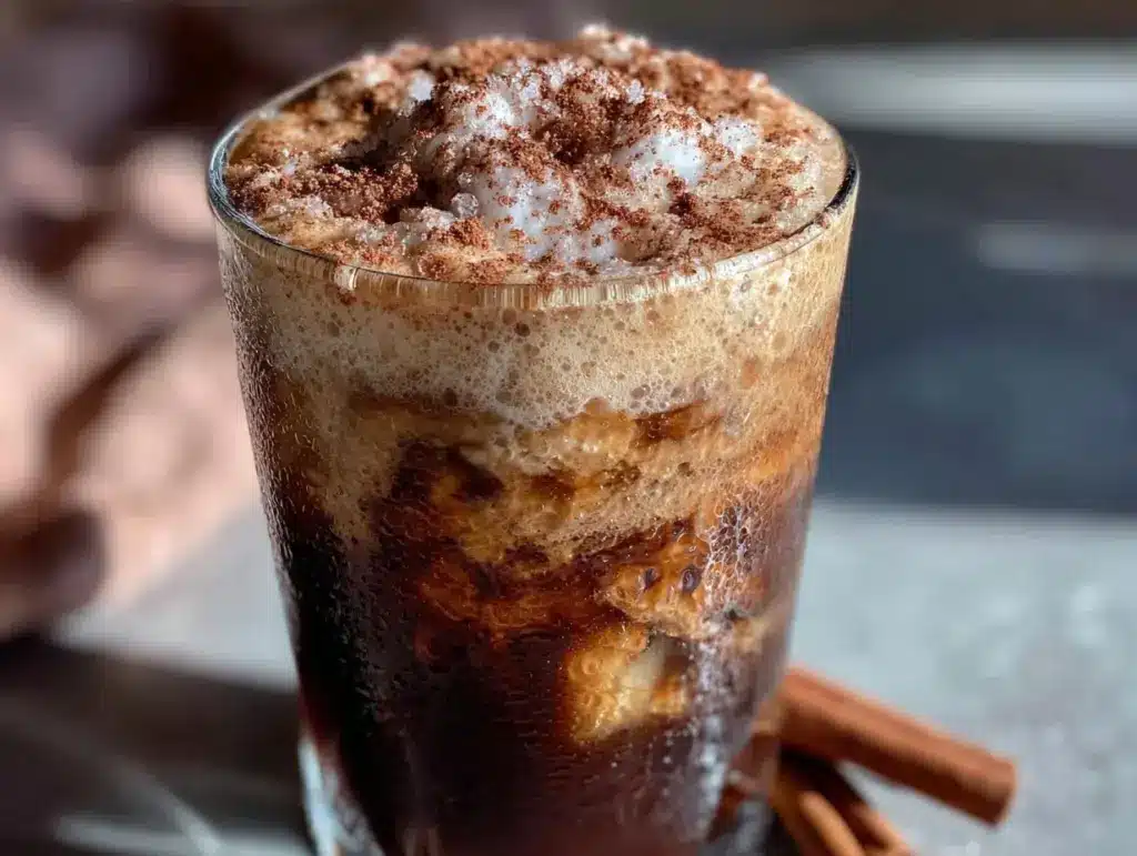 maple cinnamon cold foam iced coffee - featured image
