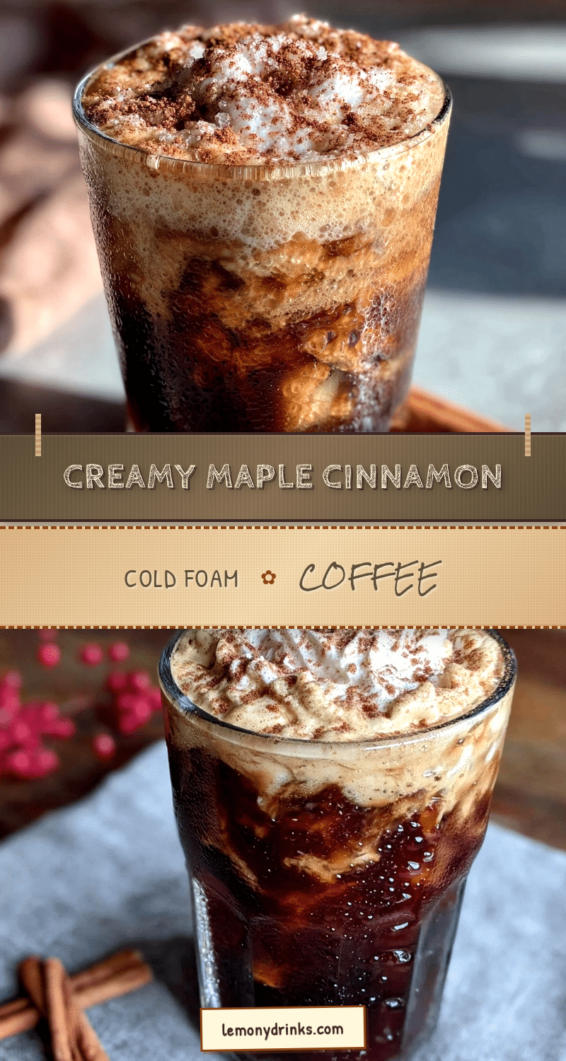 maple cinnamon cold foam iced coffee recipe