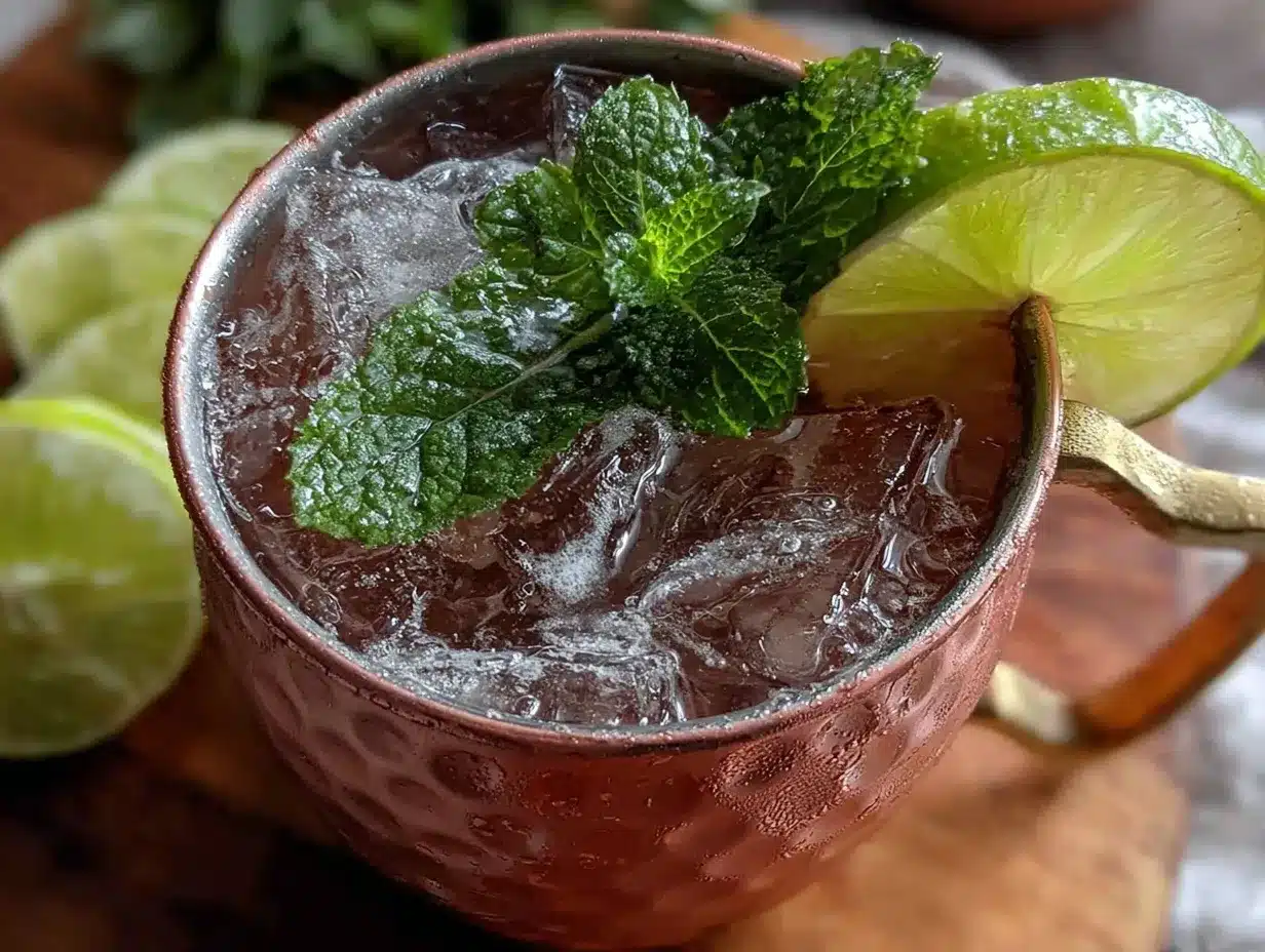 Moscow Mule Cocktail preparation steps