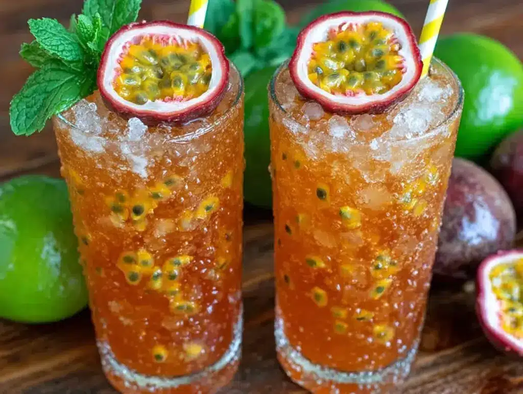 passion fruit iced tea - featured image