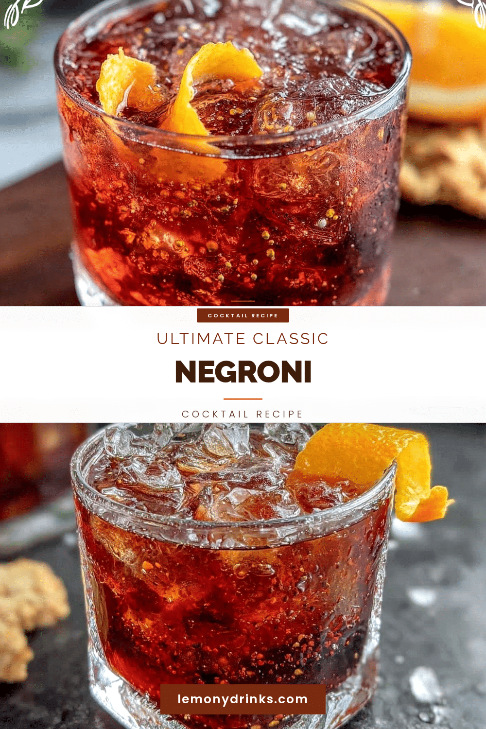 Perfect Negroni Classic Cocktail Recipe recipe