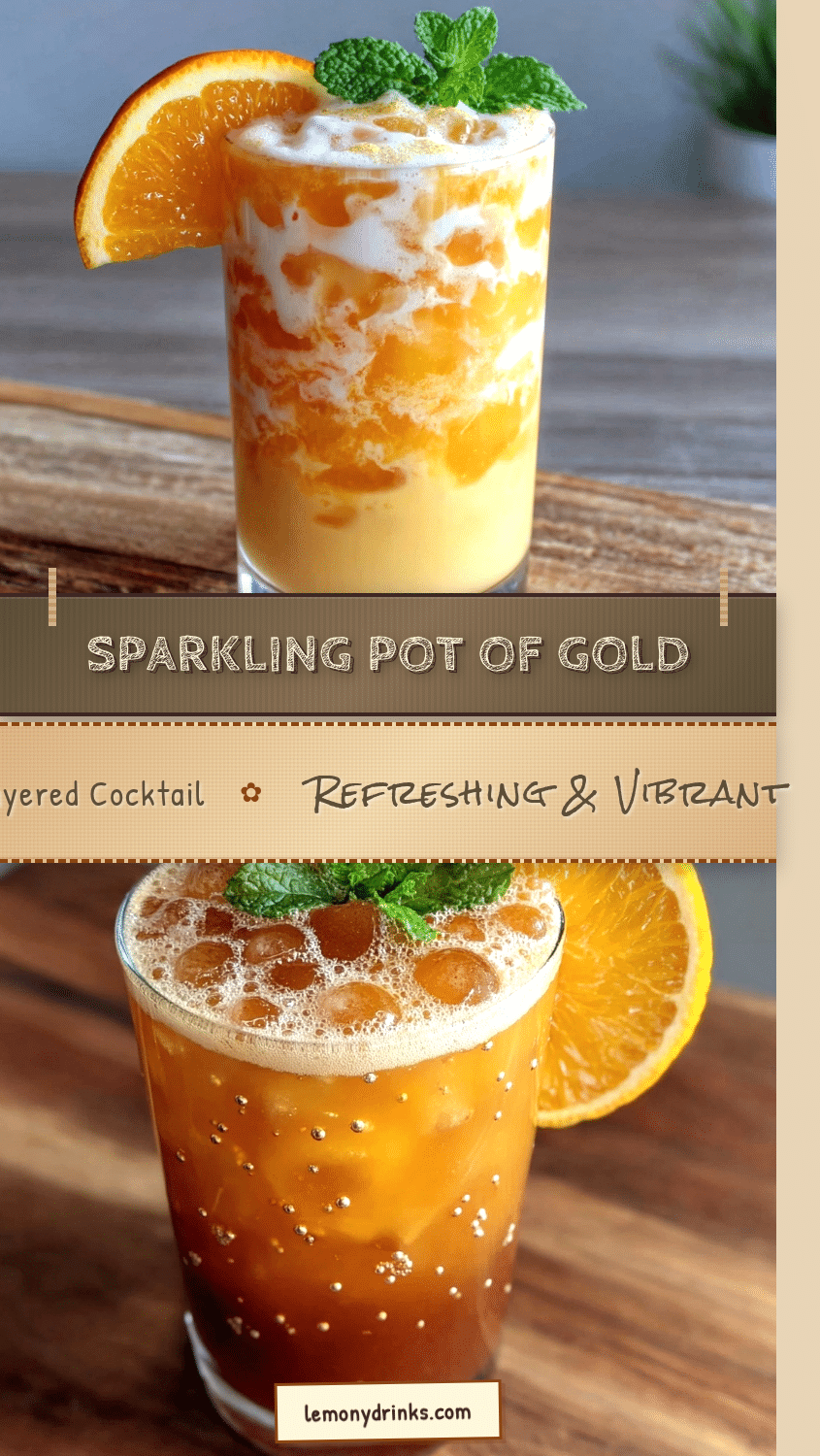 perfect pot of gold layered cocktail recipe
