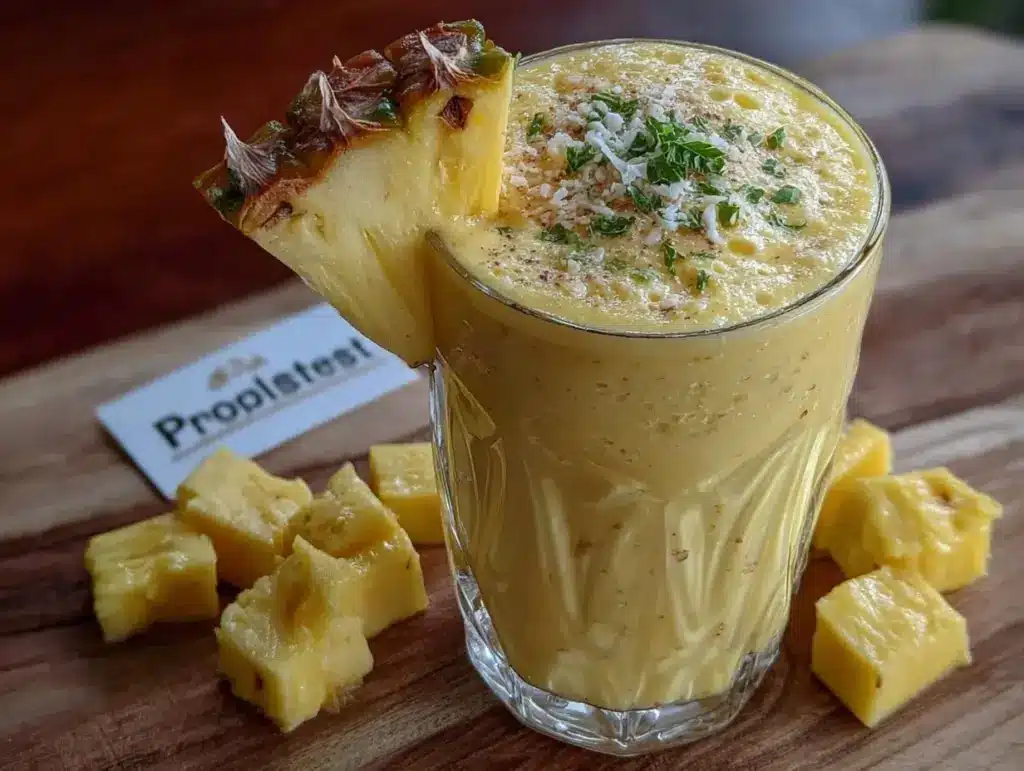 pineapple mango lassi - featured image