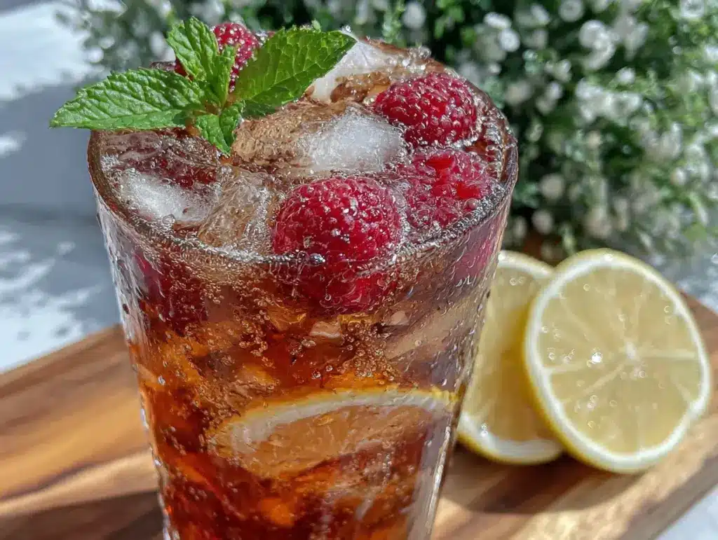 raspberry iced tea lemonade - featured image