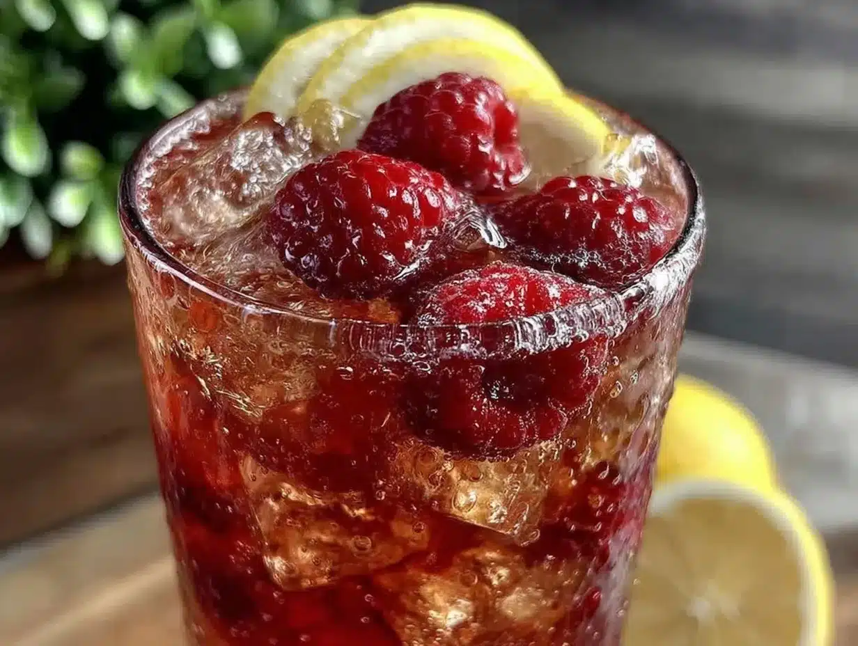 raspberry iced tea lemonade preparation steps