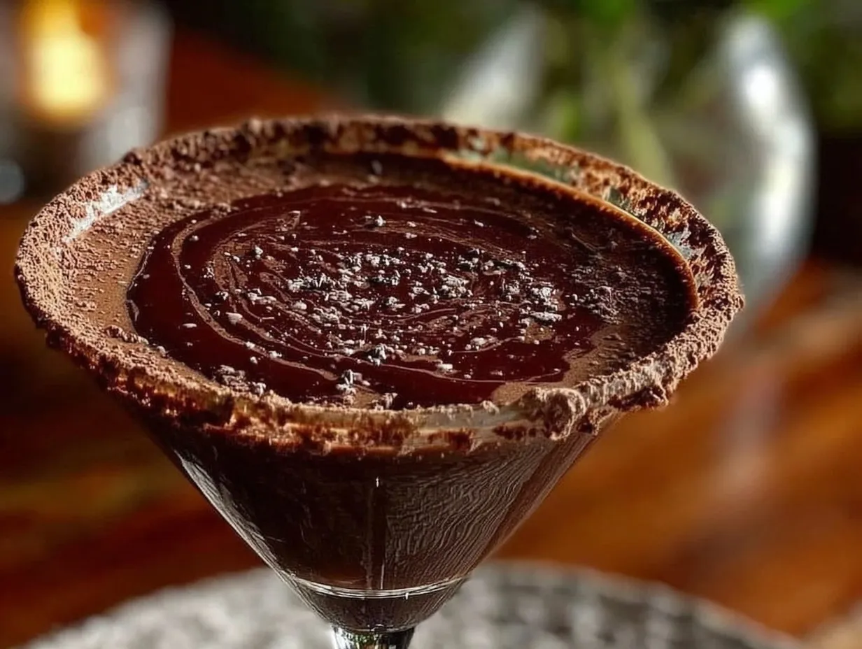 red wine chocolate martini preparation steps