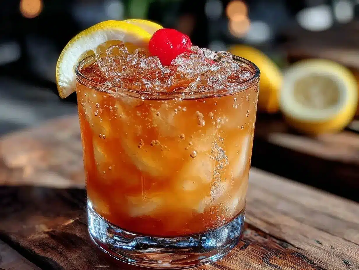 Refreshing Amaretto Sour Cocktail Recipe preparation steps