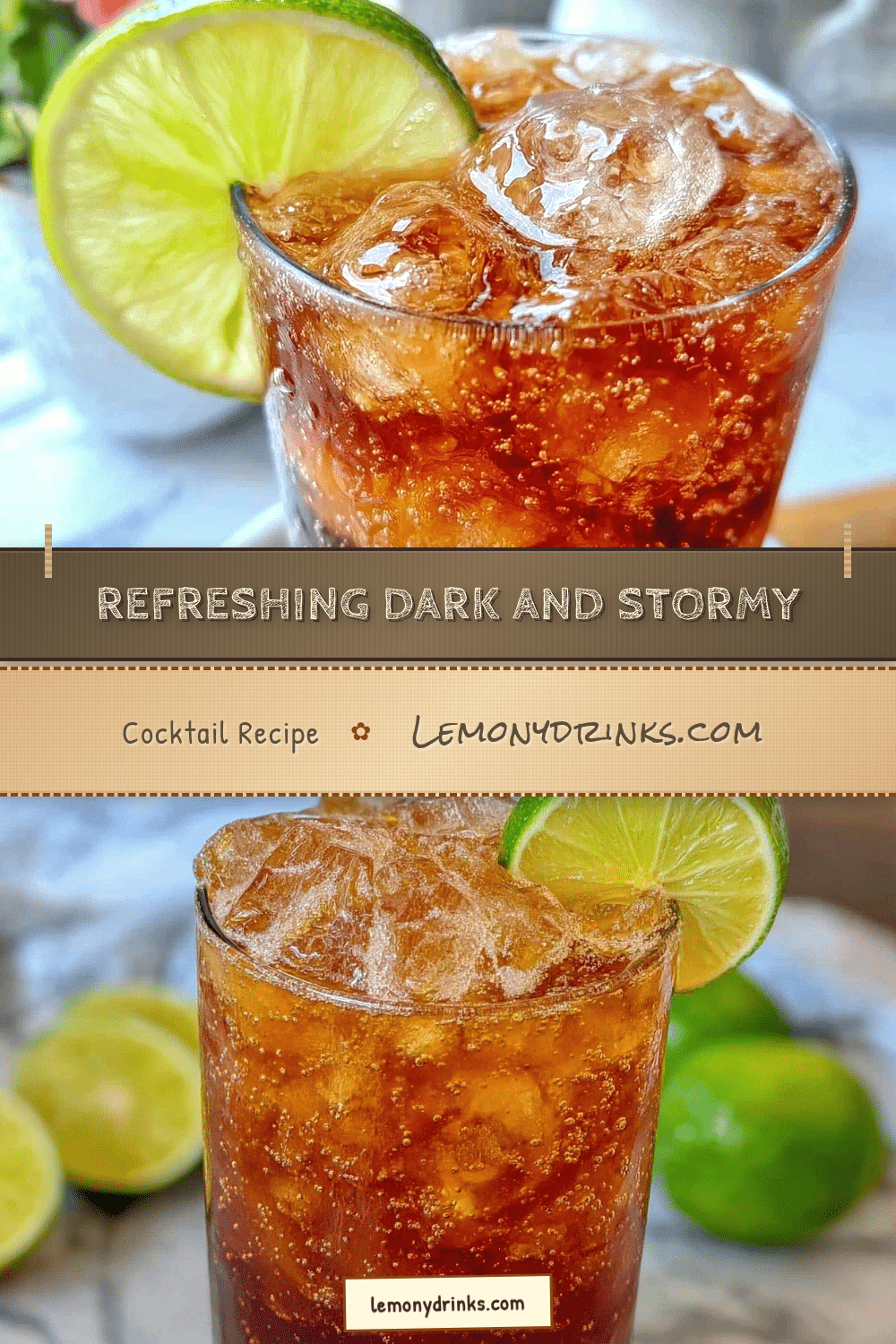 Refreshing Dark and Stormy Cocktail Recipe recipe