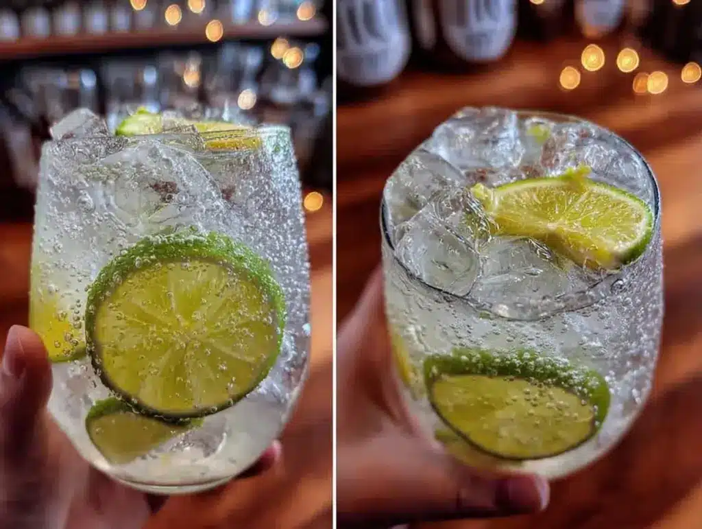 refreshing gin and tonic with lime - featured image