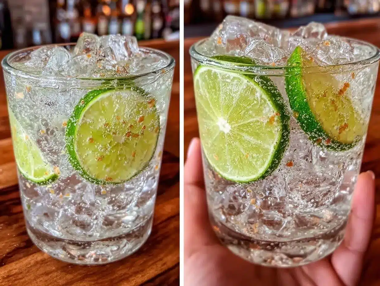 refreshing gin and tonic with lime preparation steps