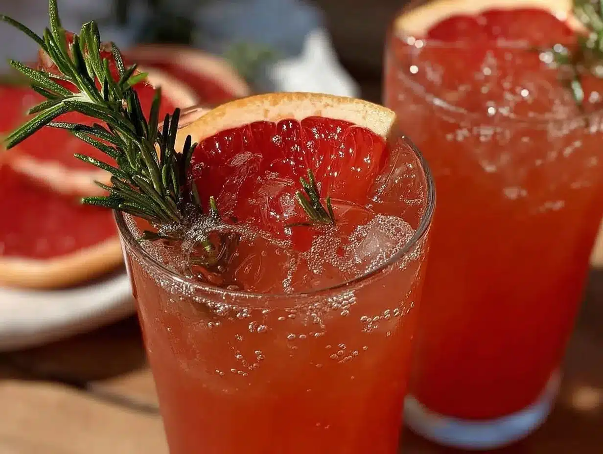 Refreshing Grapefruit Rosemary Spritzer preparation steps