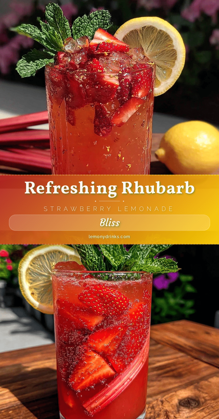 rhubarb strawberry lemonade recipe recipe
