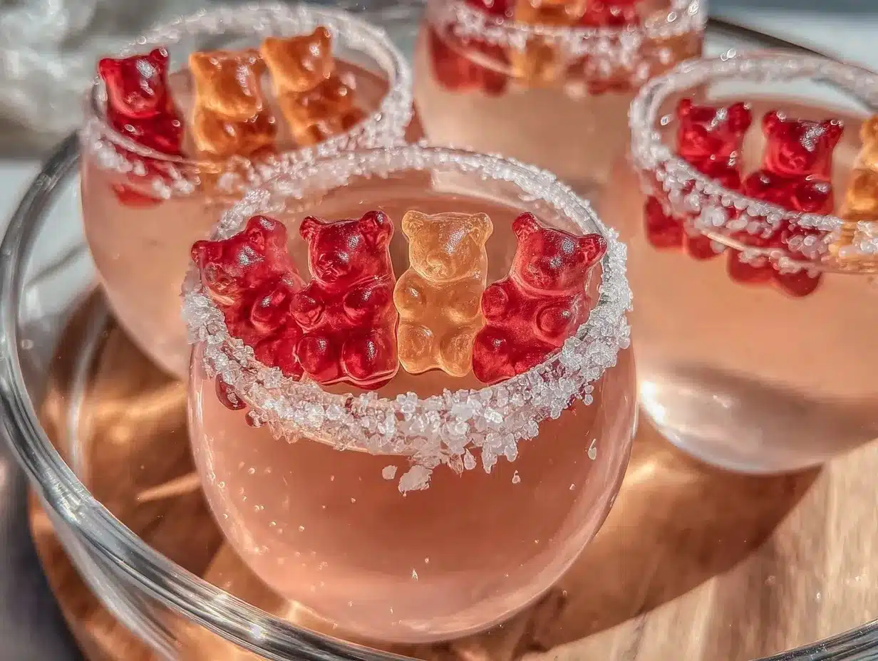 rosé gummy bear shots preparation steps
