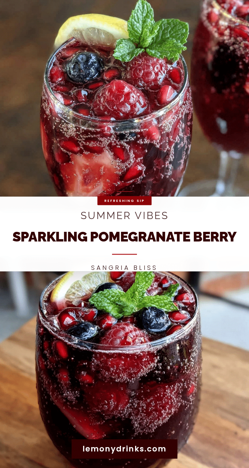 sparkling pomegranate berry sangria recipe