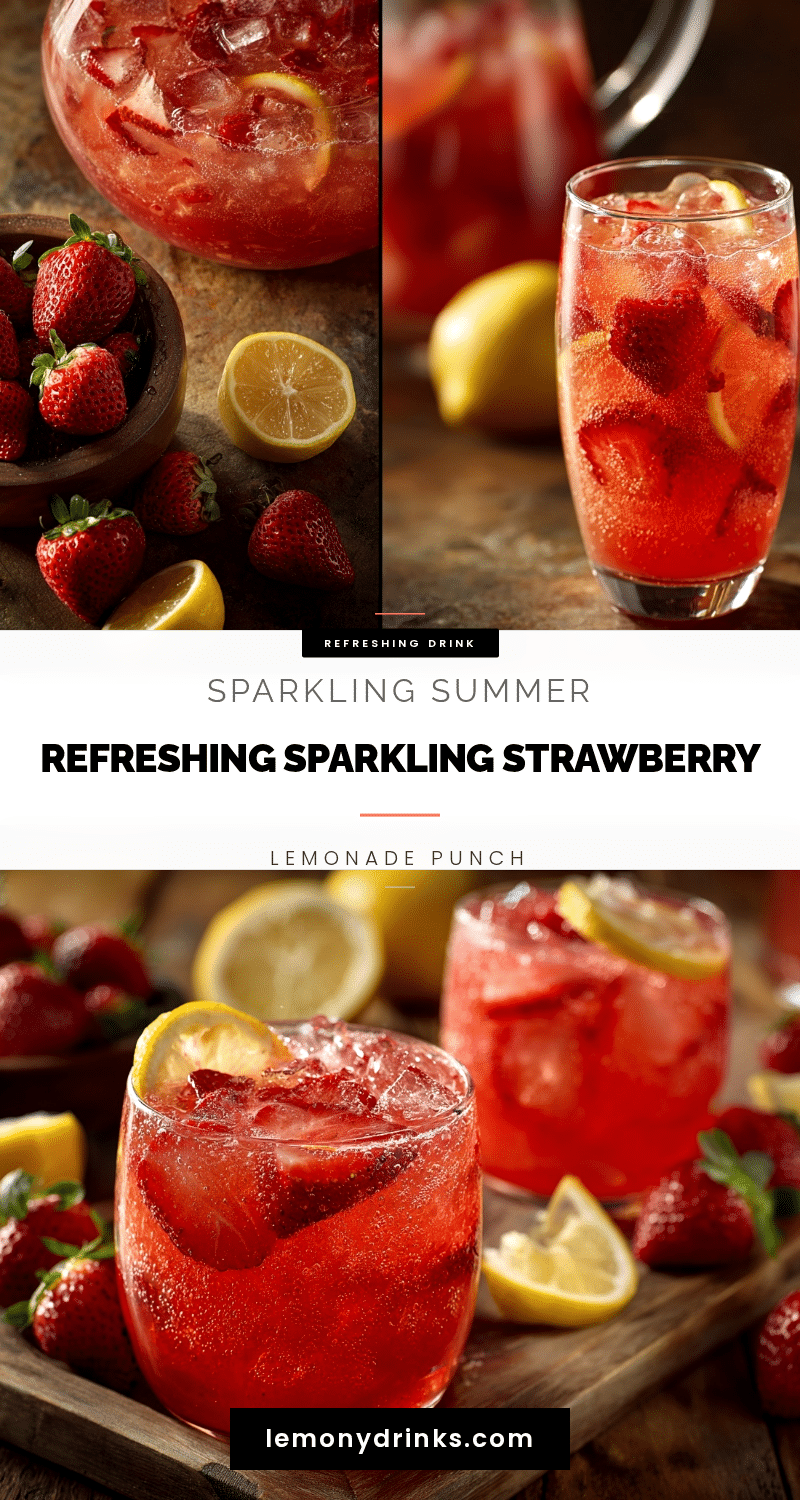 sparkling strawberry lemonade punch recipe