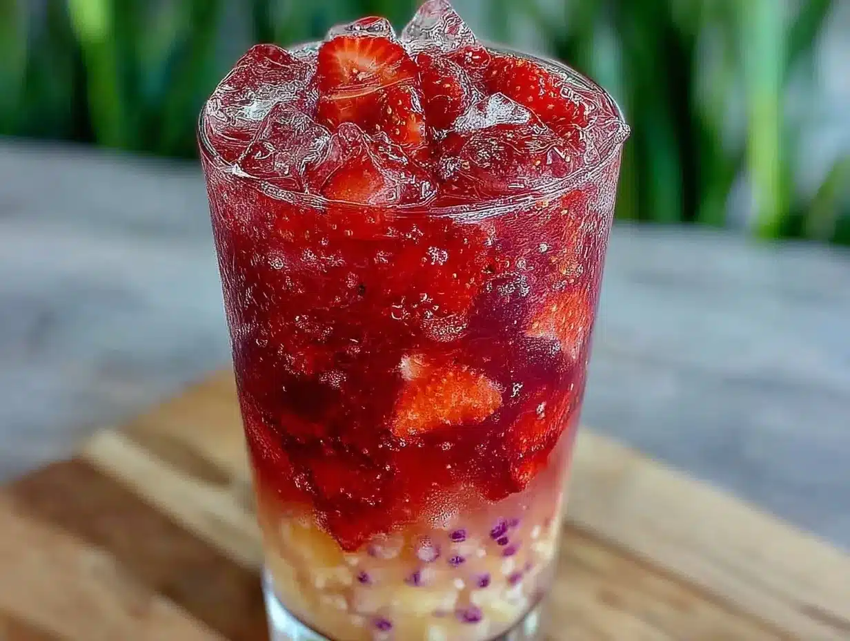 strawberry acai refresher preparation steps